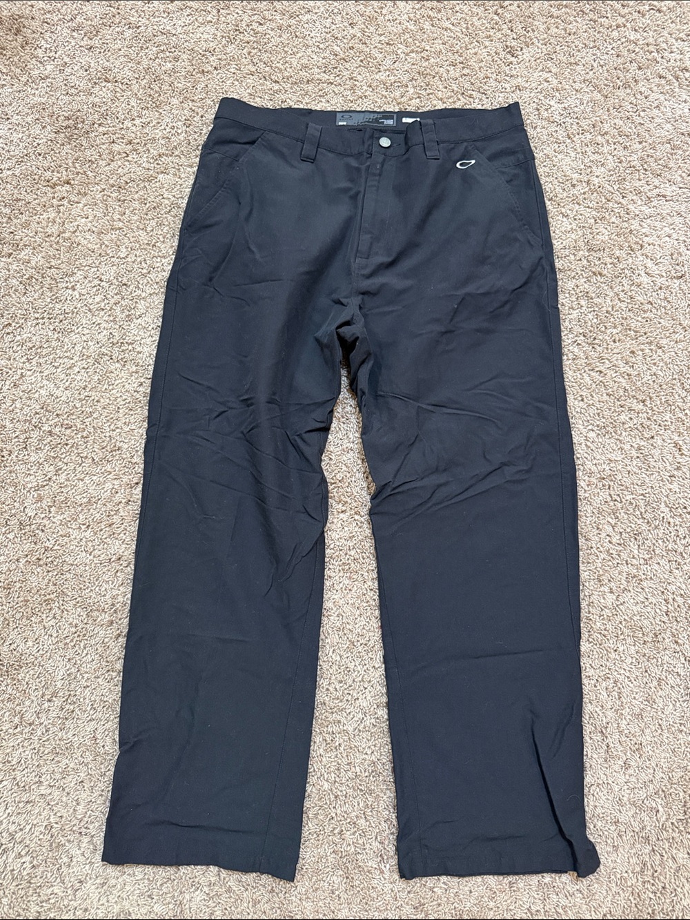 Oakley Men's Black Chino-Style Tech Pants RN#96548 Size 38W